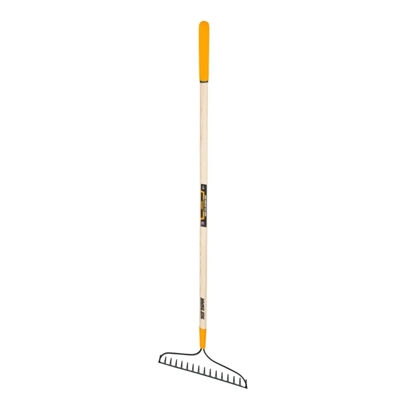AMES TRUE TEMPER 16-TINE WELDED BOW RAKE WITH CUSHION END GRIP ON HARDWOOD HANDLE